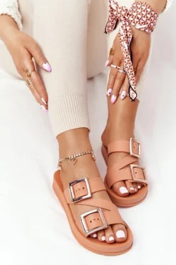 Pachnące Gumowe Klapki Eco Friendly ZAXY HH285105 Camel