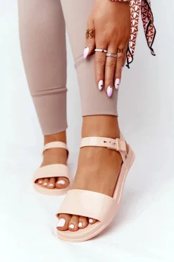 Pachnące Gumowe Sandaly Eco Friendly ZAXY HH285123 Nude