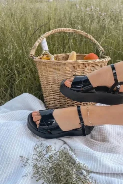 Pachnące Gumowe Sandaly Eco Friendly ZAXY HH285132 Czarne