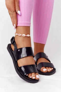 Pachnące Gumowe Sandaly Eco Friendly ZAXY HH285163 Czarne