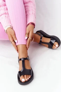 Pachnące Gumowe Sandaly Eco Friendly ZAXY HH285116 Czarne