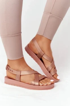 Pachnące Gumowe Sandaly Eco Friendly ZAXY HH285167 Nude