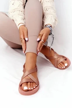 Pachnące Gumowe Sandaly Eco Friendly ZAXY HH285167 Nude