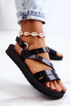 Pachnące Gumowe Sandały ZAXY HH285071 Czarne