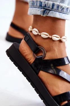 Pachnące Gumowe Sandały ZAXY HH285071 Czarne