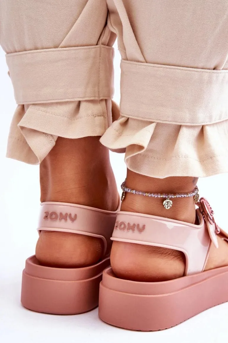 Pachnące Hipoalergiczne Sandały ZAXY JJ285242 Nude