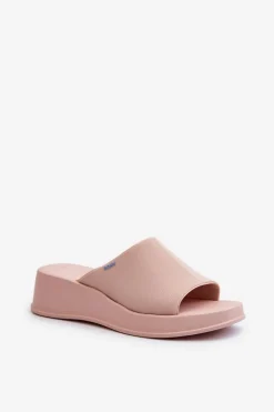 Pachnące Klapki Damskie Na Koturnie ZAXY LL285083 Jasnoróżowe