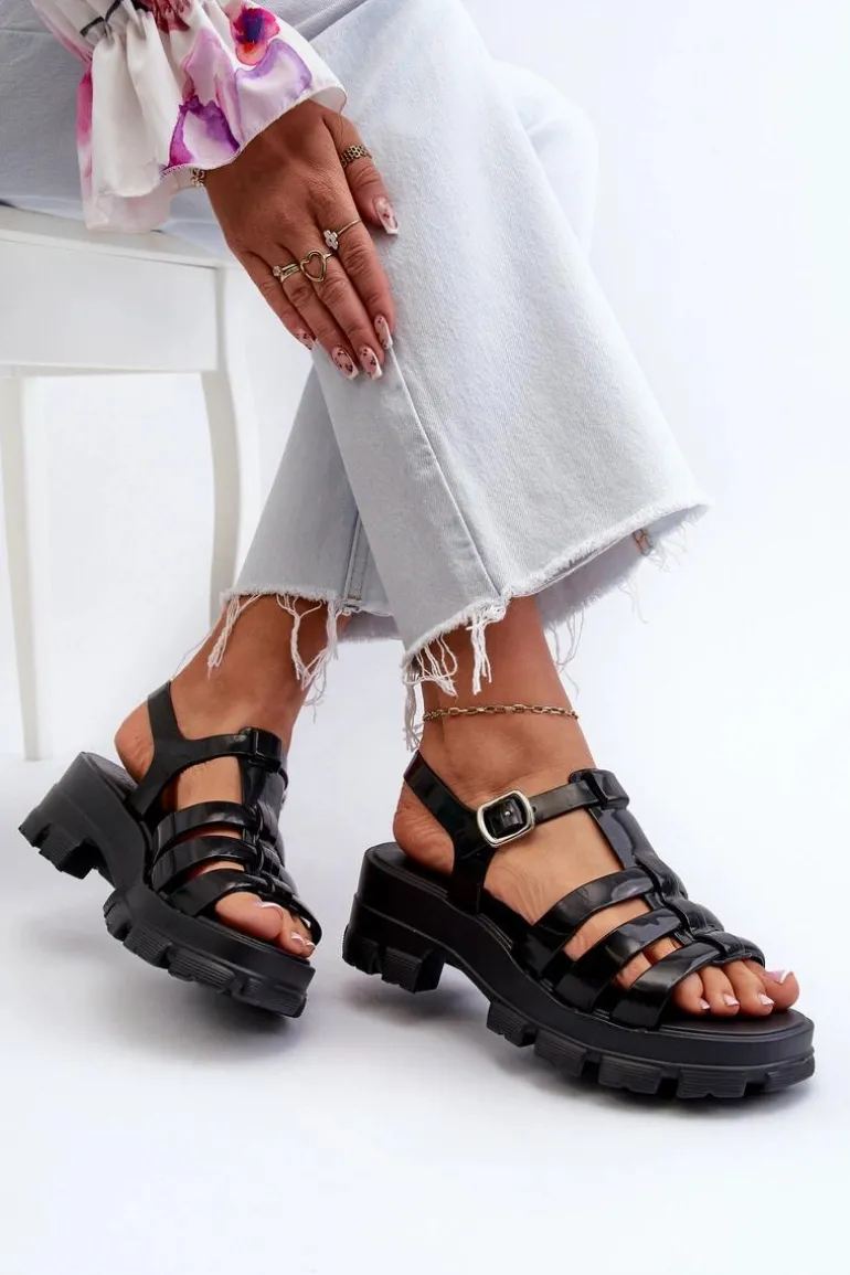 Pachnące Sandały Damskie ZAXY NN285039 Czarne