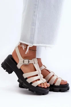 Pachnące Sandały Damskie ZAXY NN285040 Jasnobeżowe