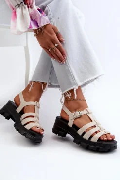 Pachnące Sandały Damskie ZAXY NN285040 Jasnobeżowe