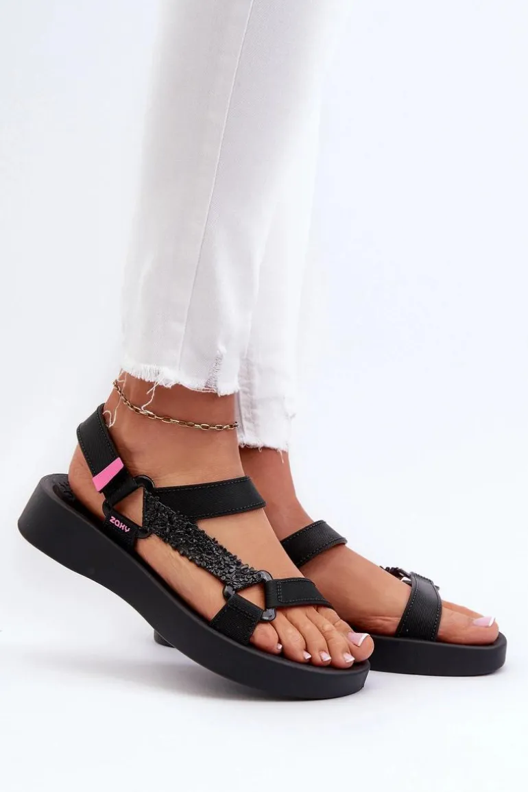 Pachnące Sandały Na Rzep ZAXY LL285062 Czarne
