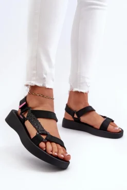 Pachnące Sandały Na Rzep ZAXY LL285062 Czarne