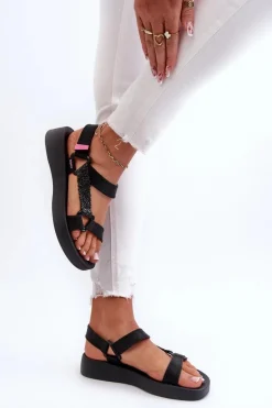 Pachnące Sandały Na Rzep ZAXY LL285062 Czarne