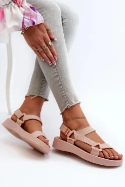 Pachnące Sandały Na Rzep ZAXY LL285061 Jasnoróżowe