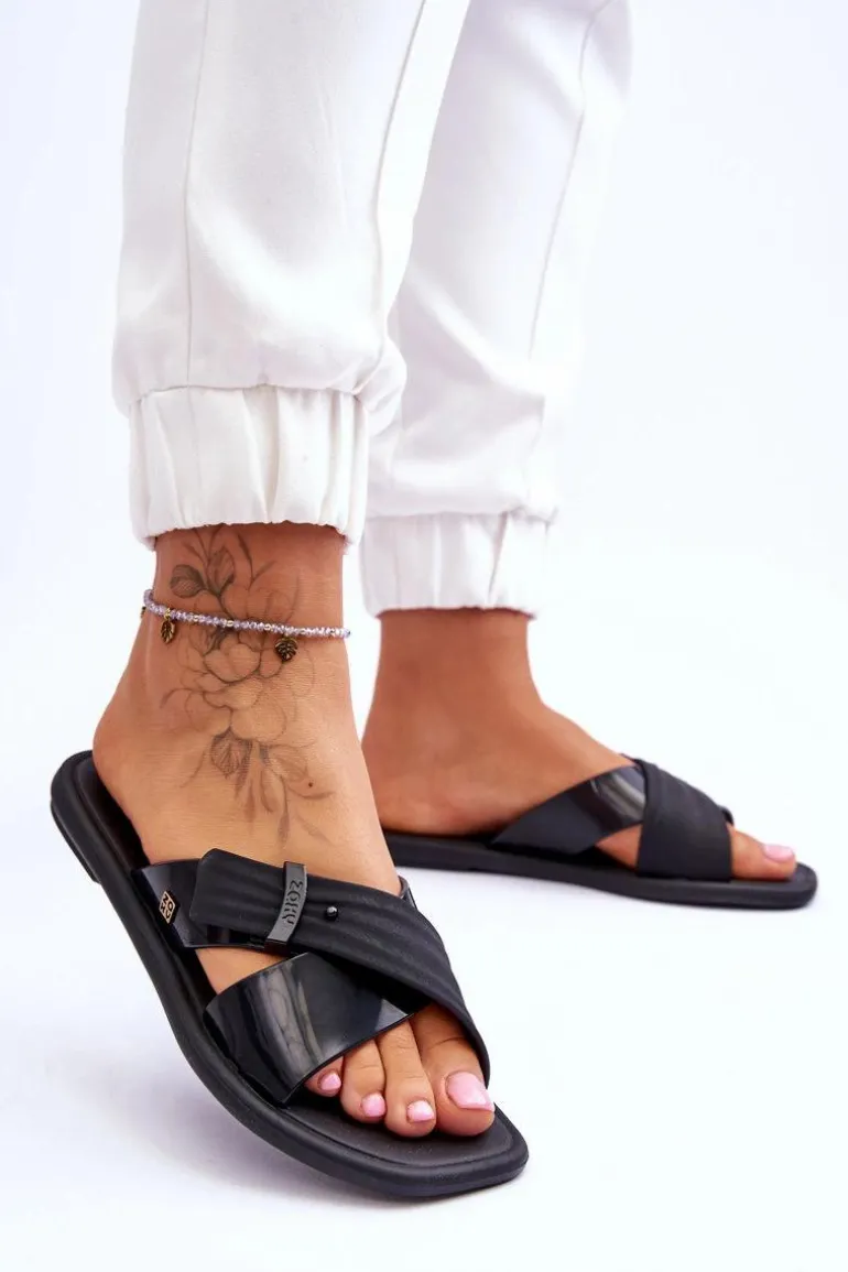 Pachnące Wegańskie Klapki ZAXY JJ285217 Czarne