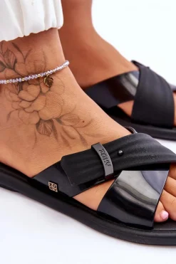 Pachnące Wegańskie Klapki ZAXY JJ285217 Czarne