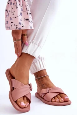 Pachnące Wegańskie Klapki ZAXY JJ285216 Nude