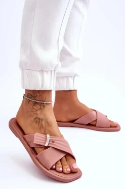 Pachnące Wegańskie Klapki ZAXY JJ285216 Nude