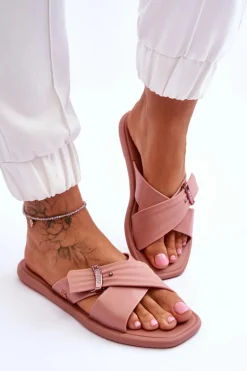 Pachnące Wegańskie Klapki ZAXY JJ285216 Nude