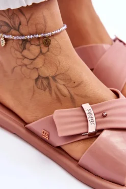 Pachnące Wegańskie Klapki ZAXY JJ285216 Nude