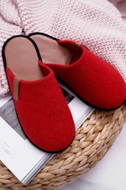 Papcie Damskie Domowe Big Star Czerwone D267865A