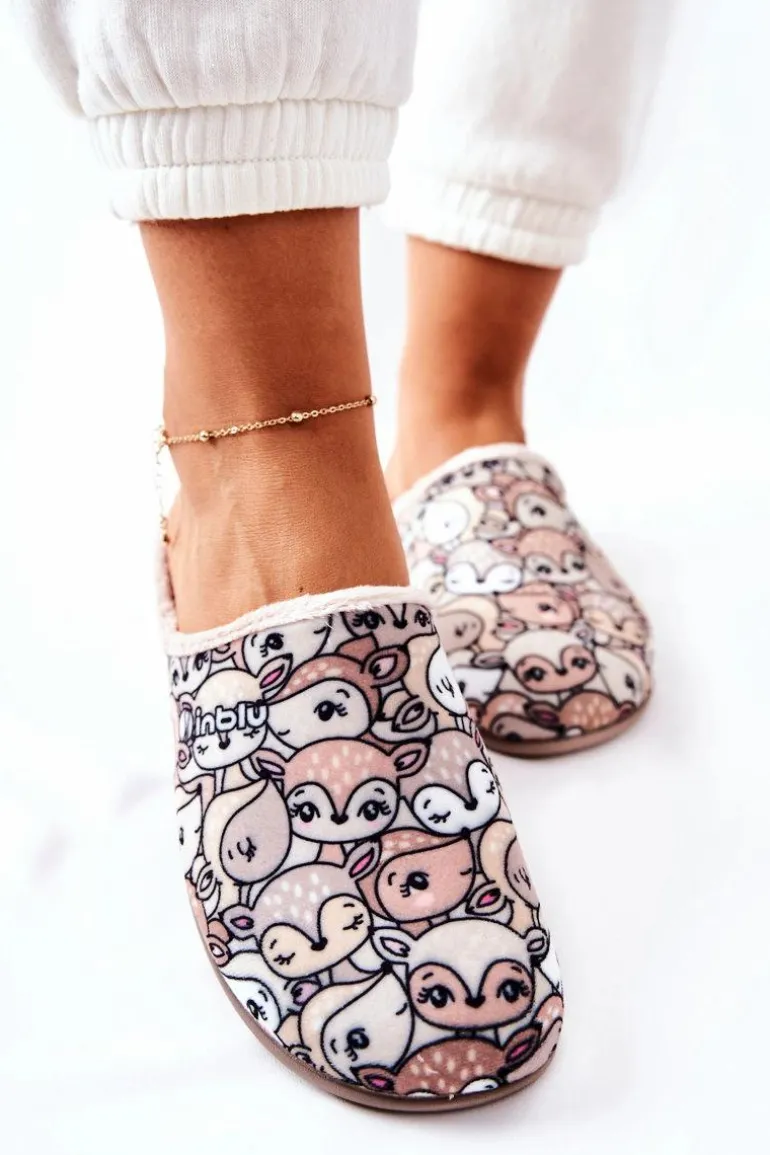 Papcie Klapki Befado Sarenki 155D203 Beżowe