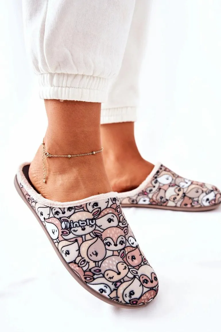 Papcie Klapki Befado Sarenki 155D203 Beżowe