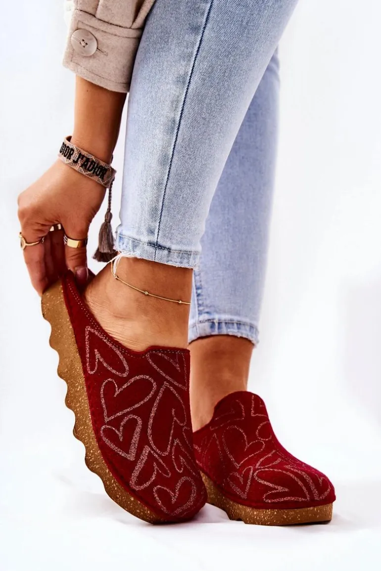 Papcie Klapki Profilaktyczne Inblu DK07-016 Czerwone