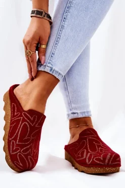 Papcie Klapki Profilaktyczne Inblu DK07-016 Czerwone