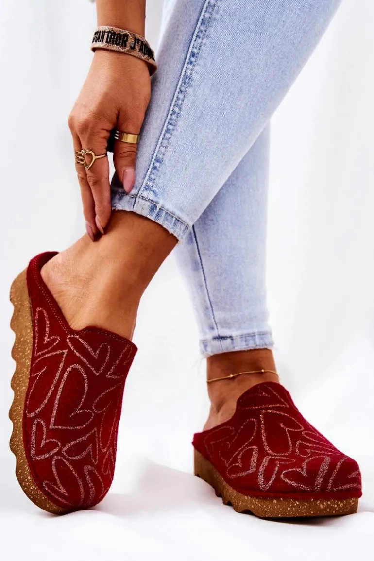 Papcie Klapki Profilaktyczne Inblu DK07-016 Czerwone