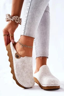 Papcie Klapki Profilaktyczne Inblu DK06 002 Beżowe