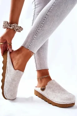 Papcie Klapki Profilaktyczne Inblu DK06 002 Beżowe