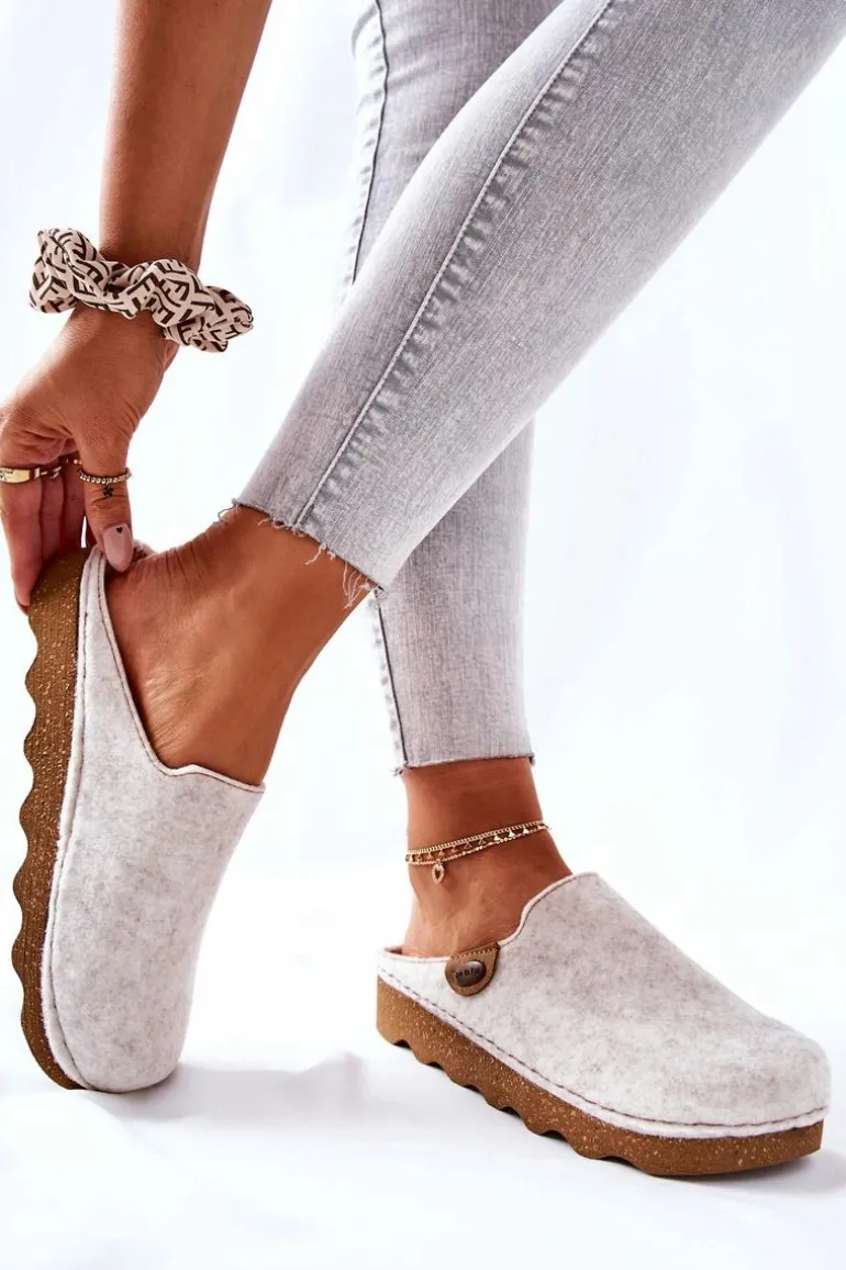 Papcie Klapki Profilaktyczne Inblu DK06 002 Beżowe