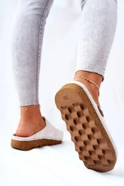 Papcie Klapki Profilaktyczne Inblu DK06 002 Beżowe