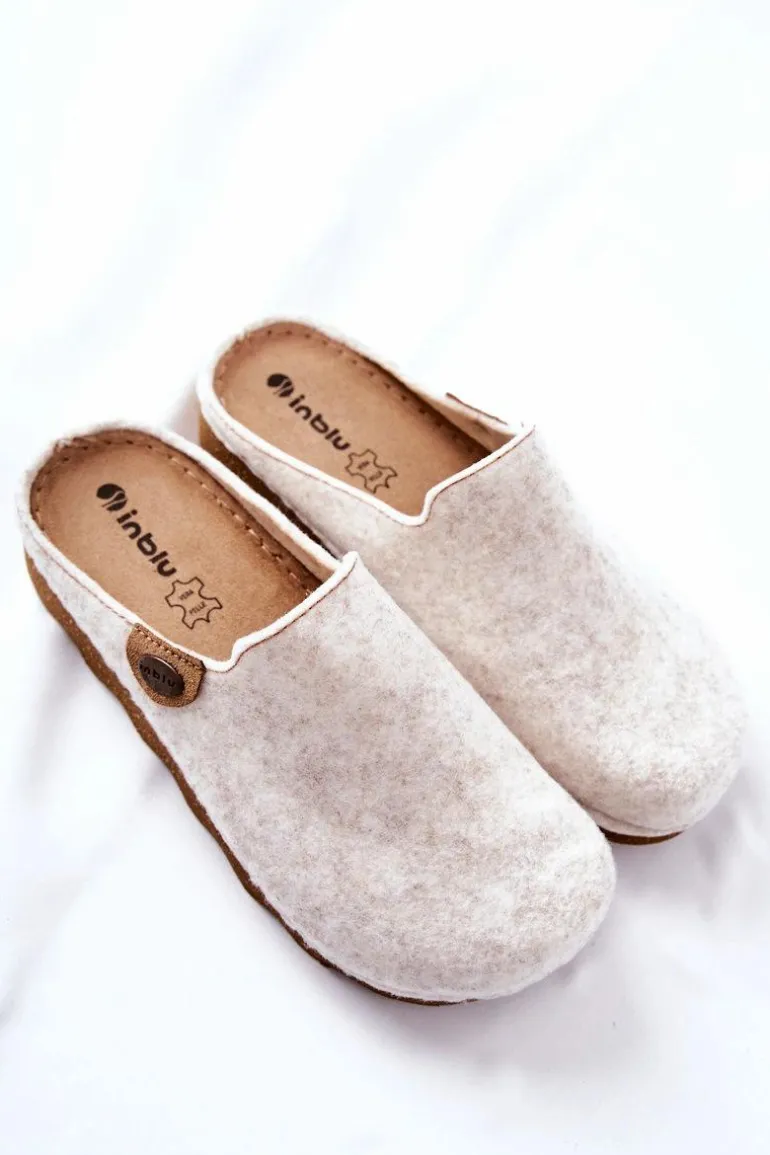 Papcie Klapki Profilaktyczne Inblu DK06 002 Beżowe