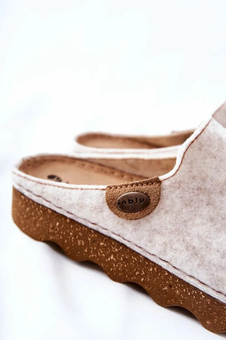 Papcie Klapki Profilaktyczne Inblu DK06 002 Beżowe