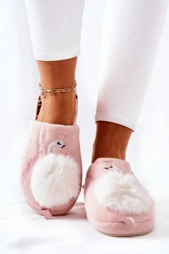 Papcie Ocieplane Łabędź Jasnoróżowe Reya