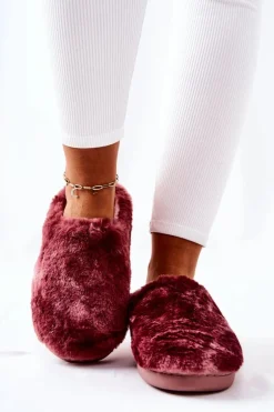 Papcie Ocieplane Futrzane Różowe Mecy