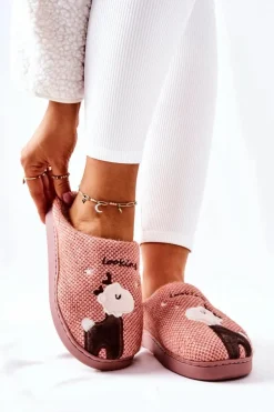 Papcie Ocieplane Renifer Ciemnoróżowe Jilly