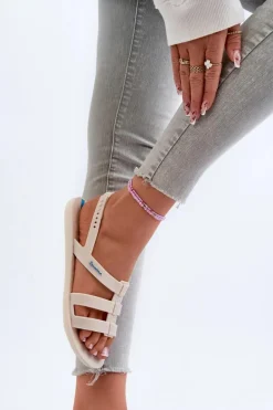 Płaskie Sandały Damskie 83516 Ipanema Style Sandal Fem Beżowe