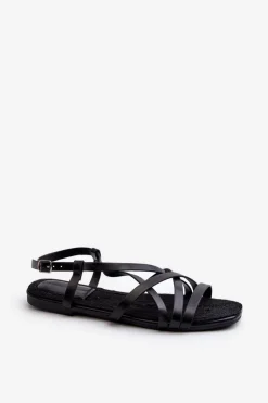 Płaskie Sandały Damskie Big Star NN274011 Czarne