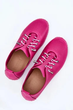 Półbuty Damskie Ze Skóry Naturalnej Artiker 54C0830 Różowe