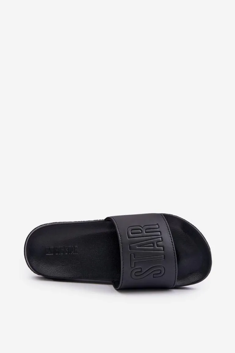 Piankowe Klapki Damskie Big Star OO274040 Czarne