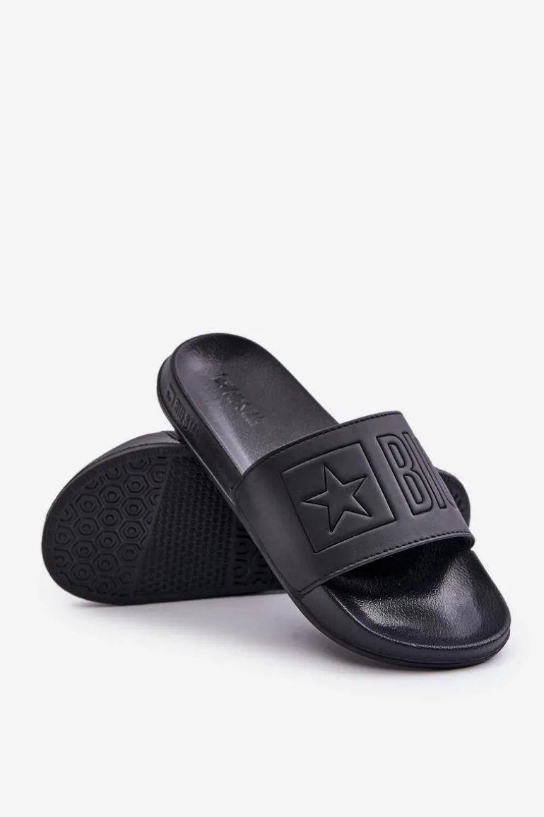 Piankowe Klapki Damskie Big Star OO274040 Czarne