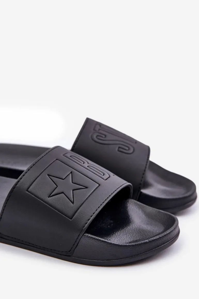 Piankowe Klapki Damskie Big Star OO274040 Czarne