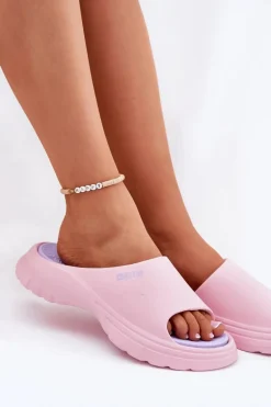 Piankowe Klapki Damskie Big Star RR274A587 Różowe