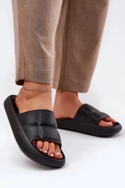 Piankowe Klapki Damskie LEE MAYA SLIDER WOMEN LOW 50251016 Czarne