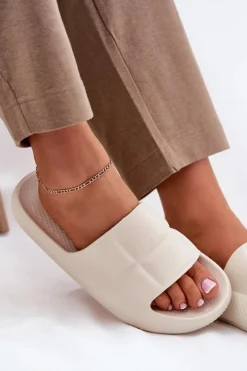 Piankowe Klapki Damskie LEE MAYA SLIDER WOMEN LOW 50251016 Beżowe