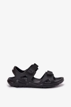 Piankowe Sandały Damskie Na Platformie Big Star RR274A512 Czarne