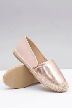 Różowe Damskie Wsuwane Espadryle Paoli